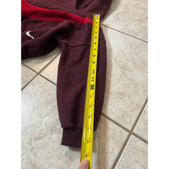 Nike Maroon Red Kids Hoodie Swoosh 4-5T Boys Oversized - Picture 4 of 6